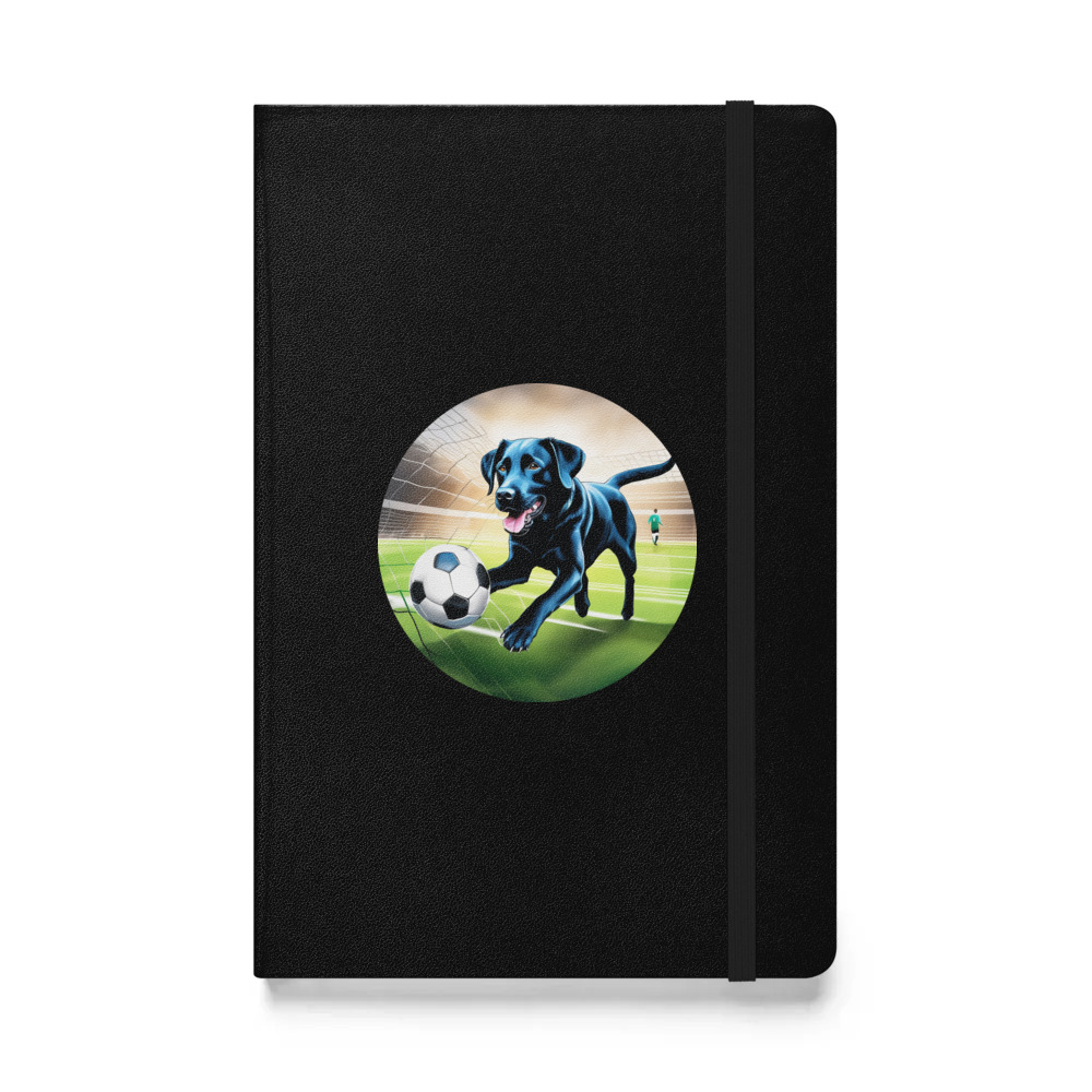 PugMug Custom Black Labrador Retriever Hardcover Bound Notebook