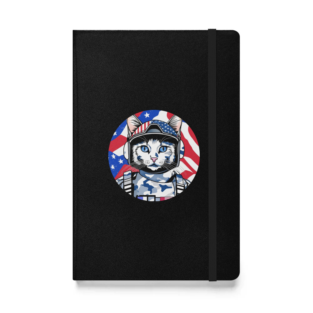 PugMug Custom White Ragdoll Cat Hardcover Bound Notebook