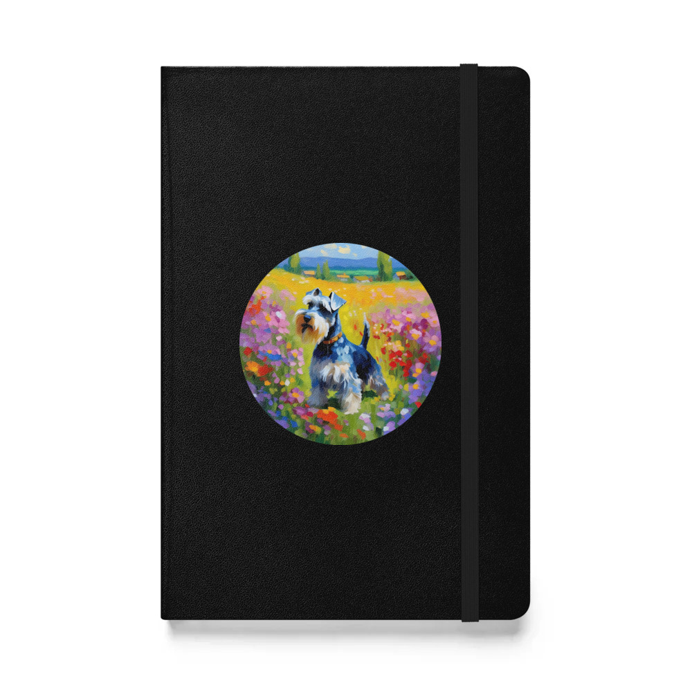 PugMug Custom Miniature Schnauzer Hardcover Bound Notebook
