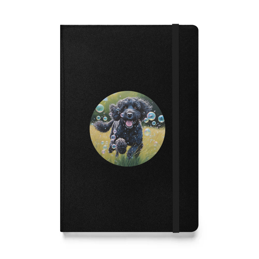 PugMug Custom Portuguese Water Dog Hardcover Bound Notebook