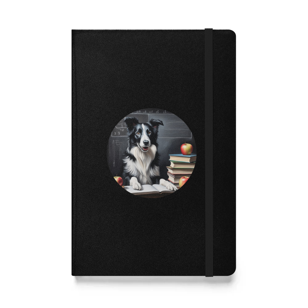 PugMug Custom Border Collie Hardcover Bound Notebook