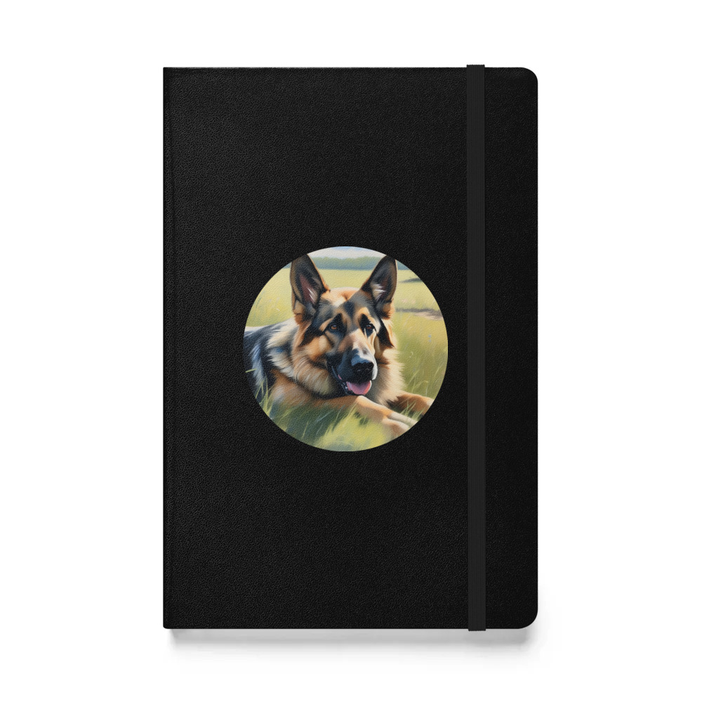 PugMug Custom German Shepherd Dog Hardcover Bound Notebook