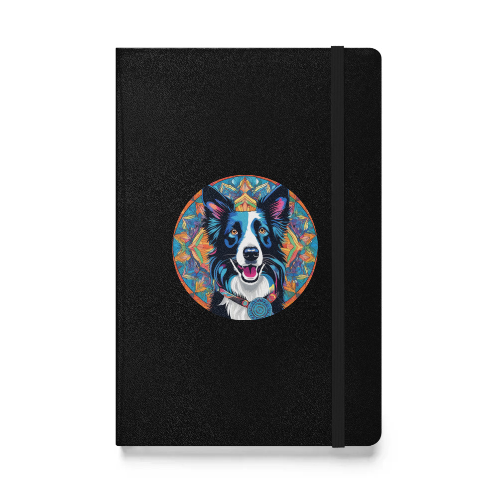 PugMug Custom Border Collie Hardcover Bound Notebook
