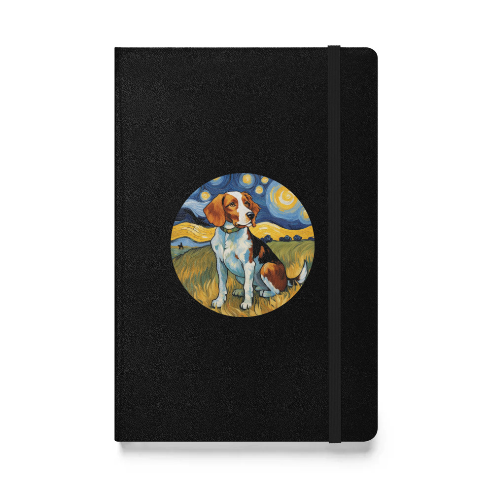 PugMug Custom Brittany Dog Hardcover Bound Notebook