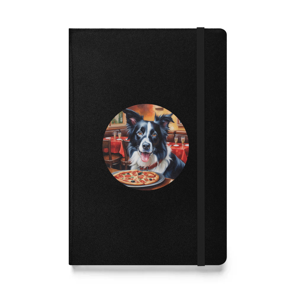 PugMug Custom Border Collie Hardcover Bound Notebook