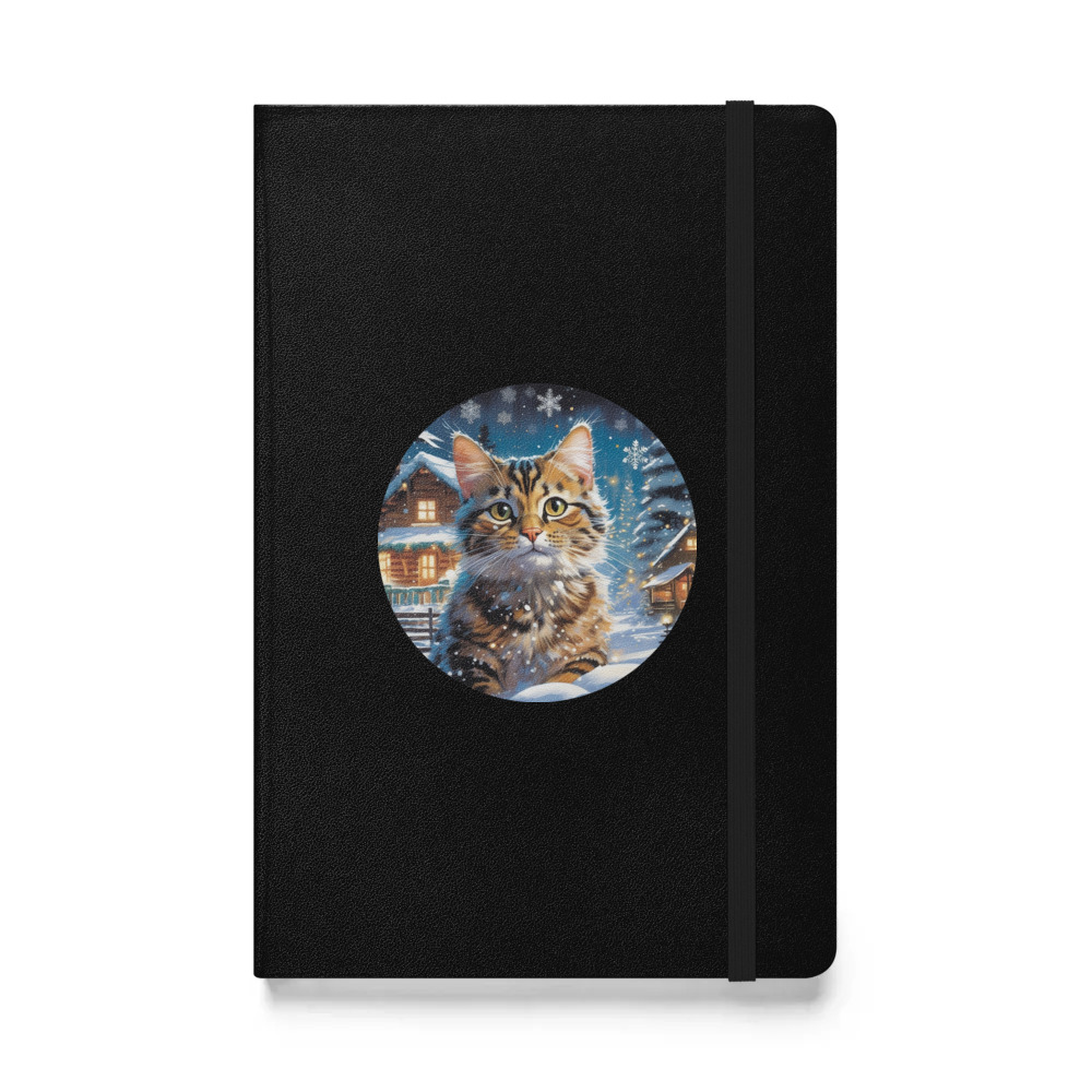 PugMug Custom Tabby Exotic Cat Hardcover Bound Notebook