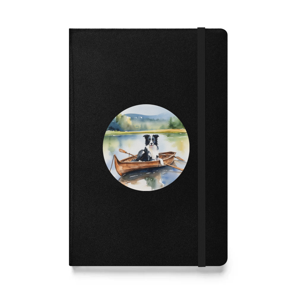 PugMug Custom Border Collie Hardcover Bound Notebook