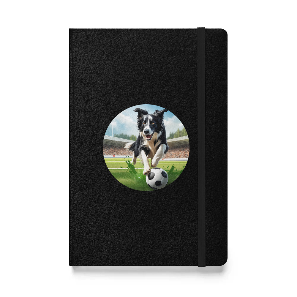 PugMug Custom Border Collie Hardcover Bound Notebook