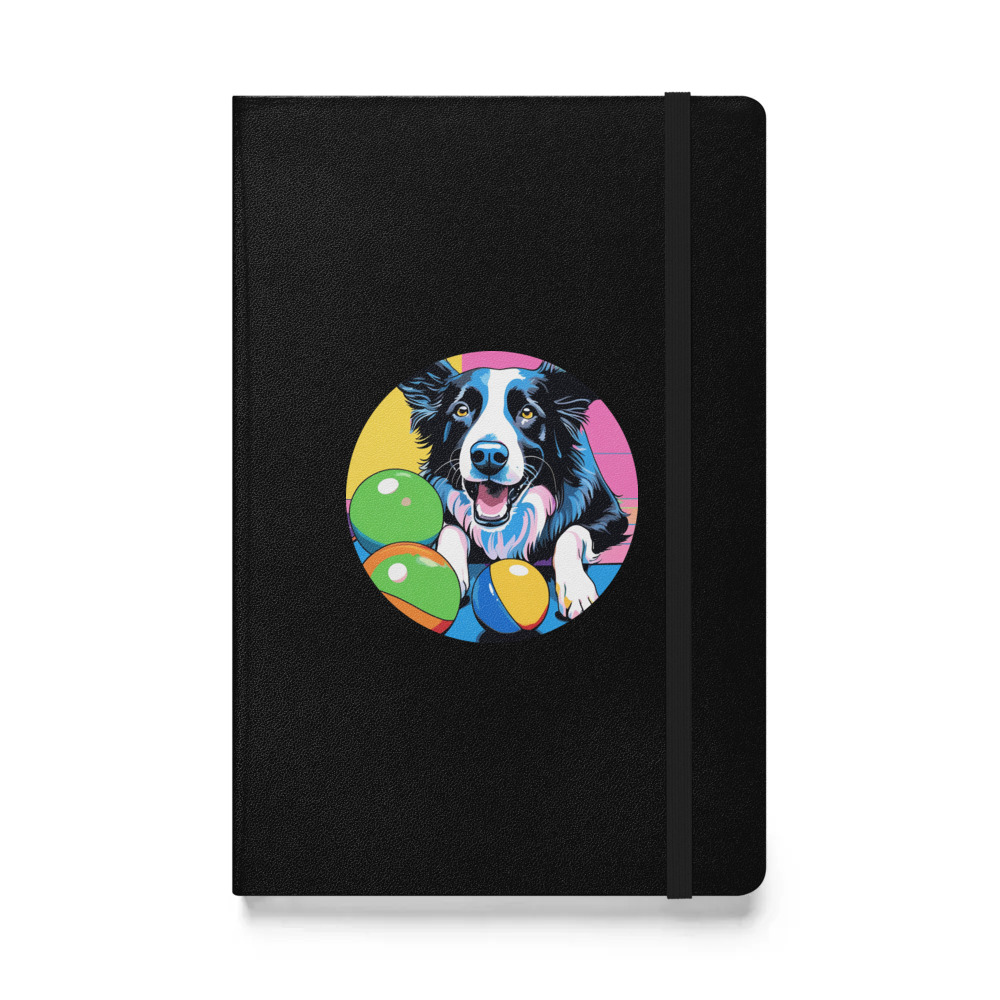 PugMug Custom Border Collie Hardcover Bound Notebook