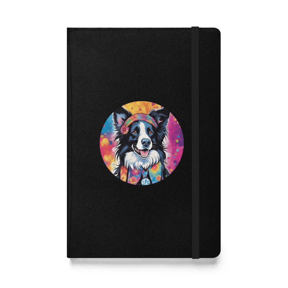 PugMug Custom Border Collie Hardcover Bound Notebook