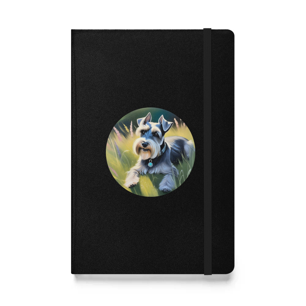 PugMug Custom Miniature Schnauzer Hardcover Bound Notebook