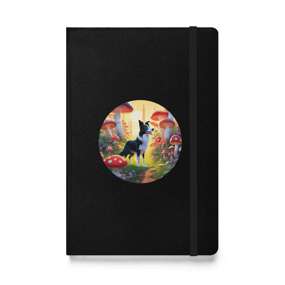 PugMug Custom Border Collie Hardcover Bound Notebook