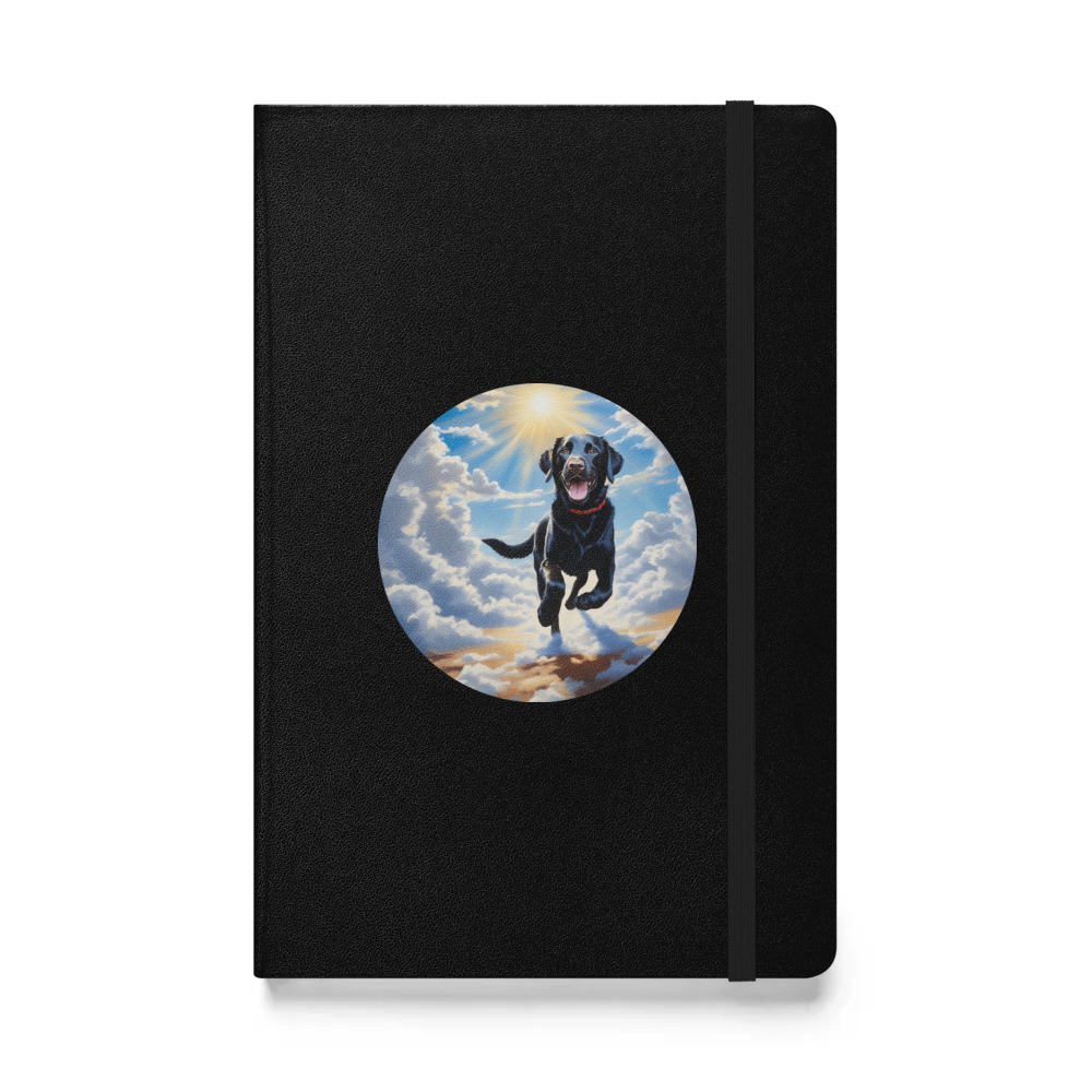 PugMug Custom Black Labrador Retriever Hardcover Bound Notebook