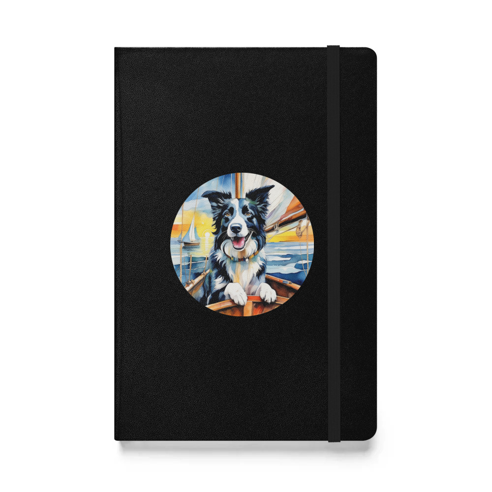 PugMug Custom Border Collie Hardcover Bound Notebook