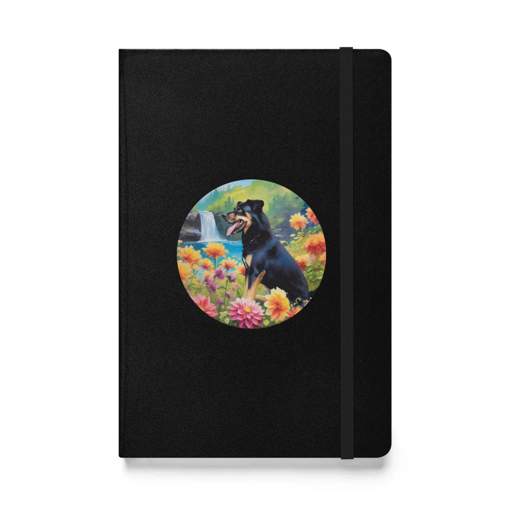 PugMug Custom Blue Hardcover Bound Notebook
