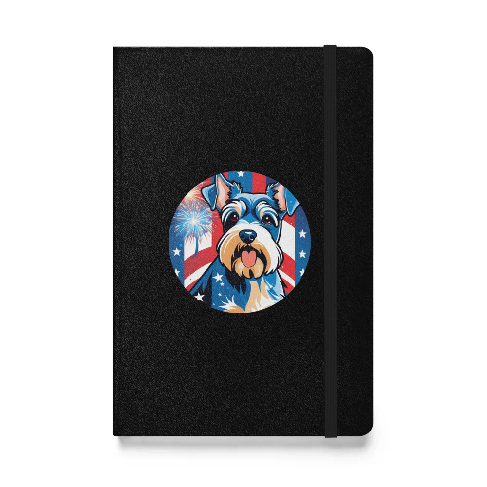 PugMug Custom Miniature Schnauzer Hardcover Bound Notebook