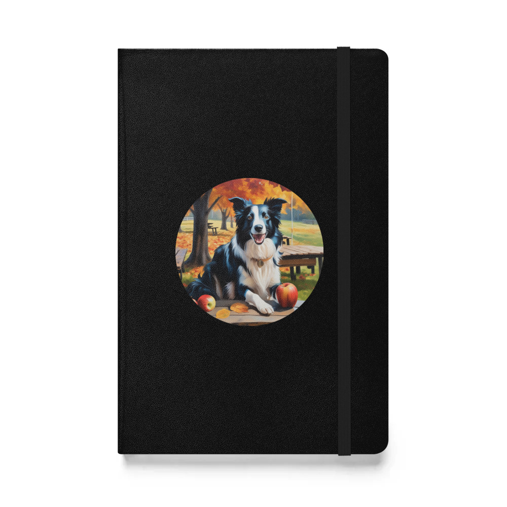 PugMug Custom Border Collie Hardcover Bound Notebook