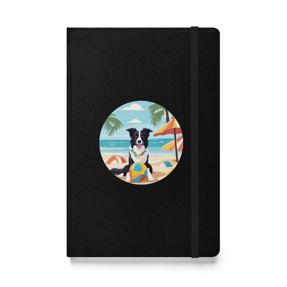 PugMug Custom Border Collie Hardcover Bound Notebook
