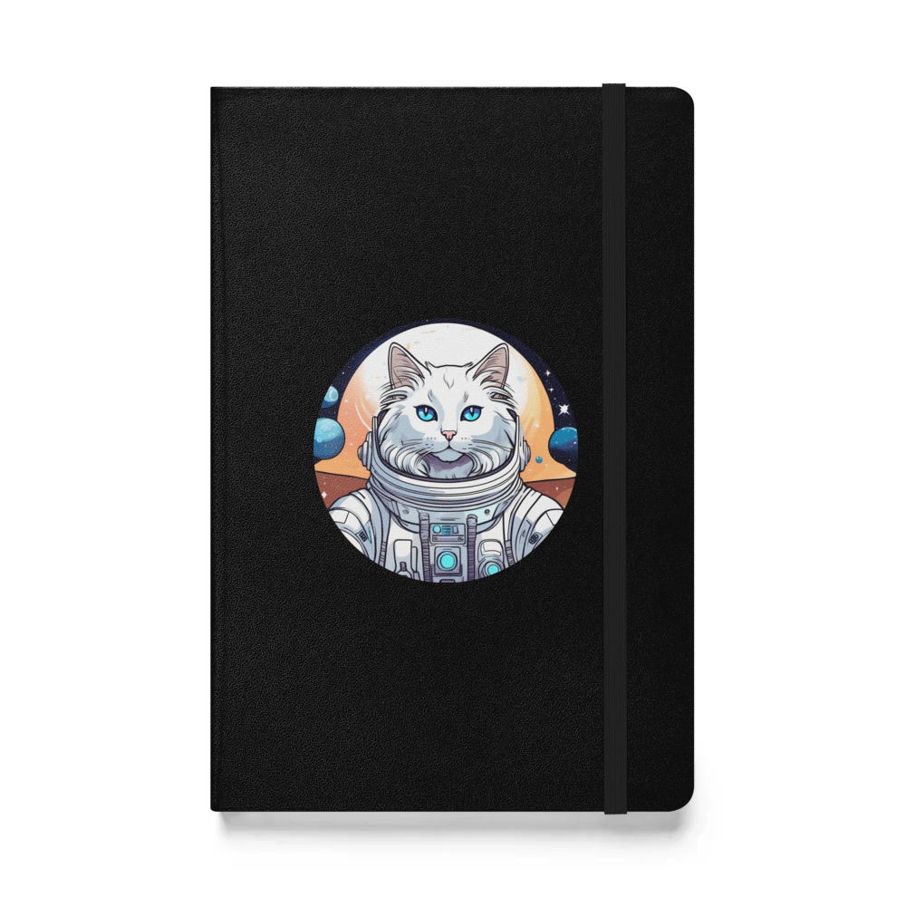 PugMug Custom White Ragdoll Cat Hardcover Bound Notebook