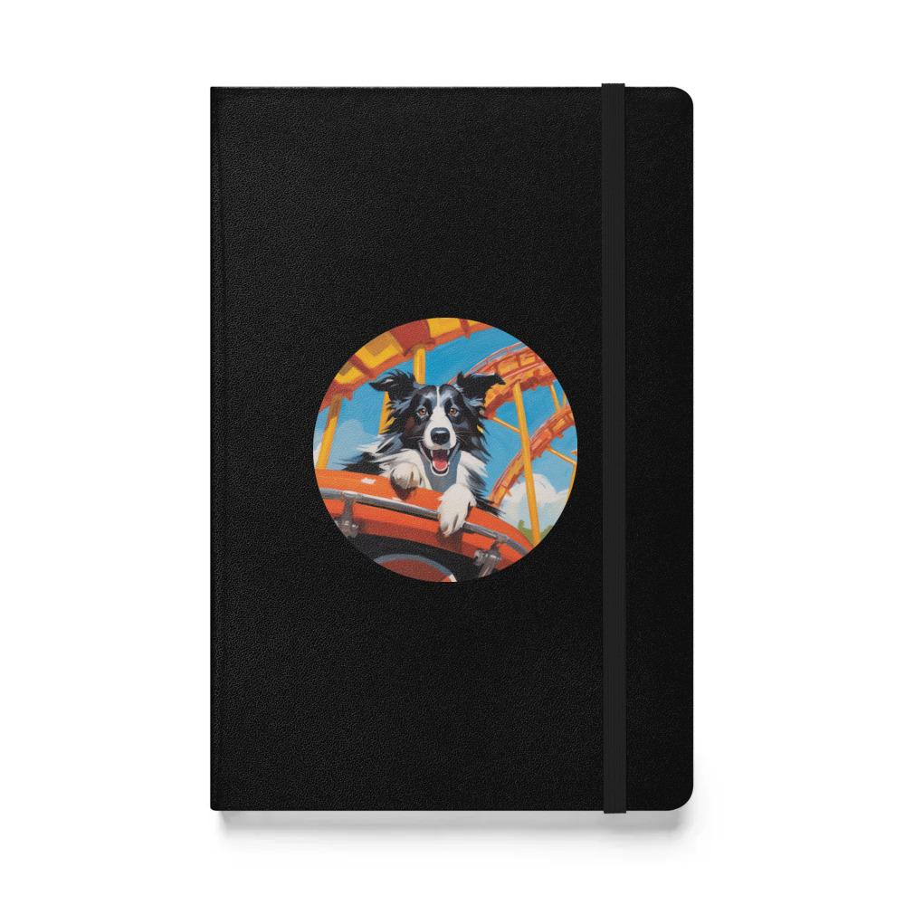 PugMug Custom Border Collie Hardcover Bound Notebook