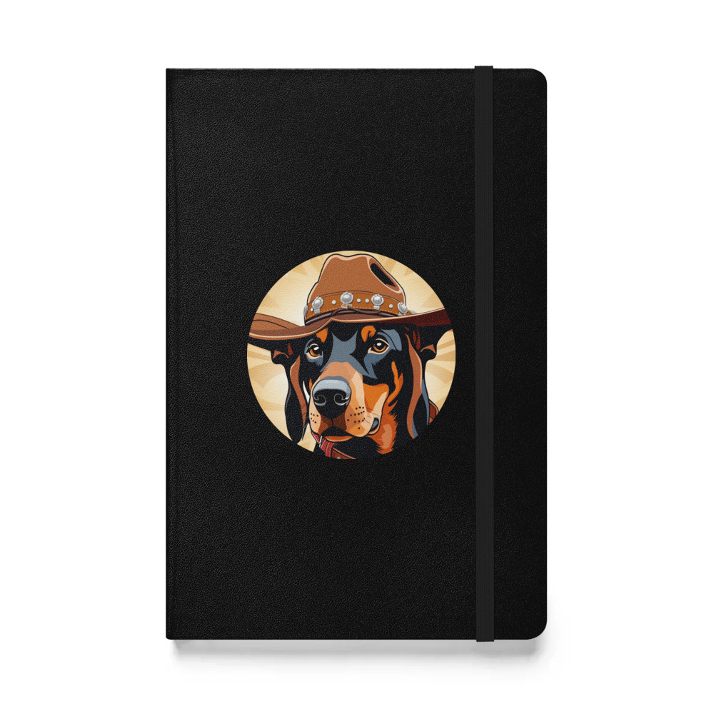 PugMug Custom Doberman Pinscher Hardcover Bound Notebook