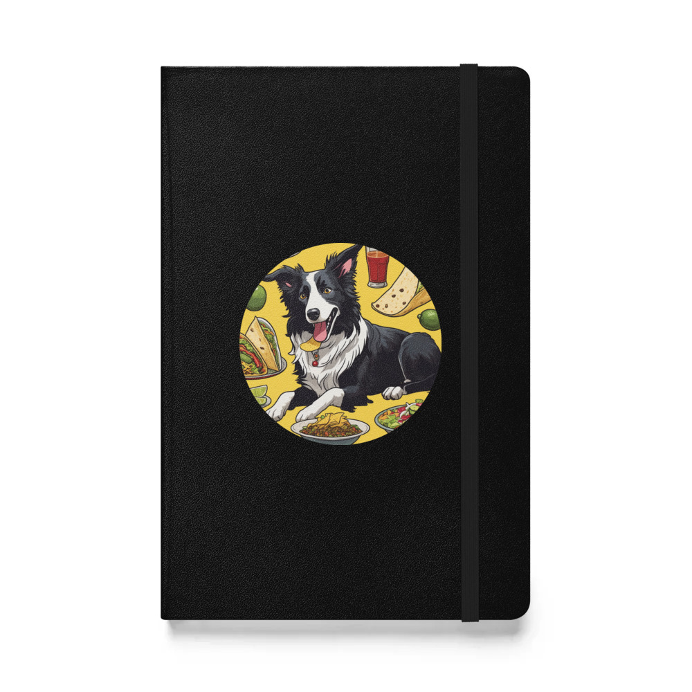 PugMug Custom Border Collie Hardcover Bound Notebook