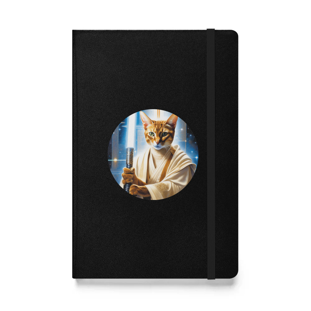 PugMug Custom White Abyssinian Cat Hardcover Bound Notebook