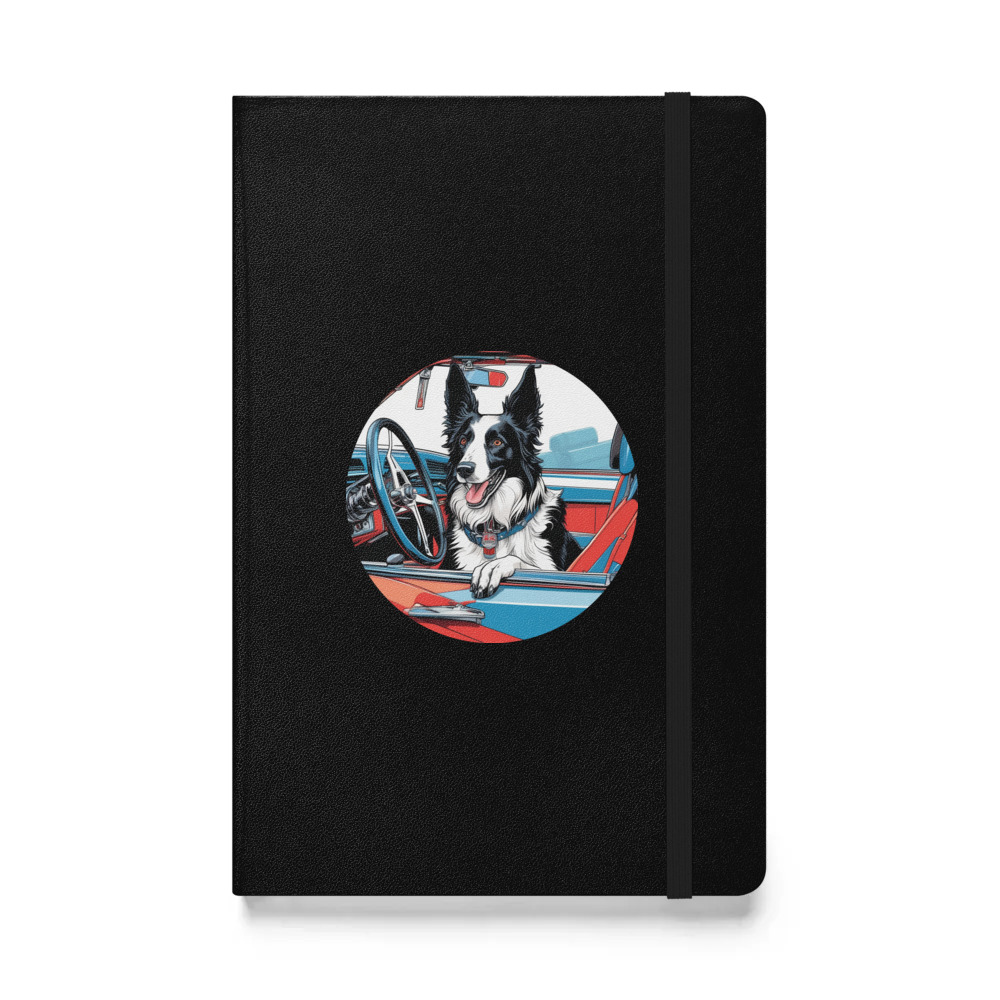 PugMug Custom Border Collie Hardcover Bound Notebook