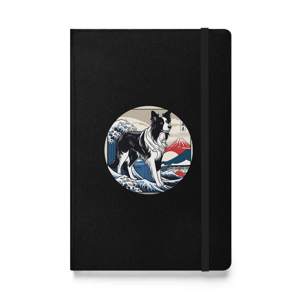 PugMug Custom Border Collie Hardcover Bound Notebook