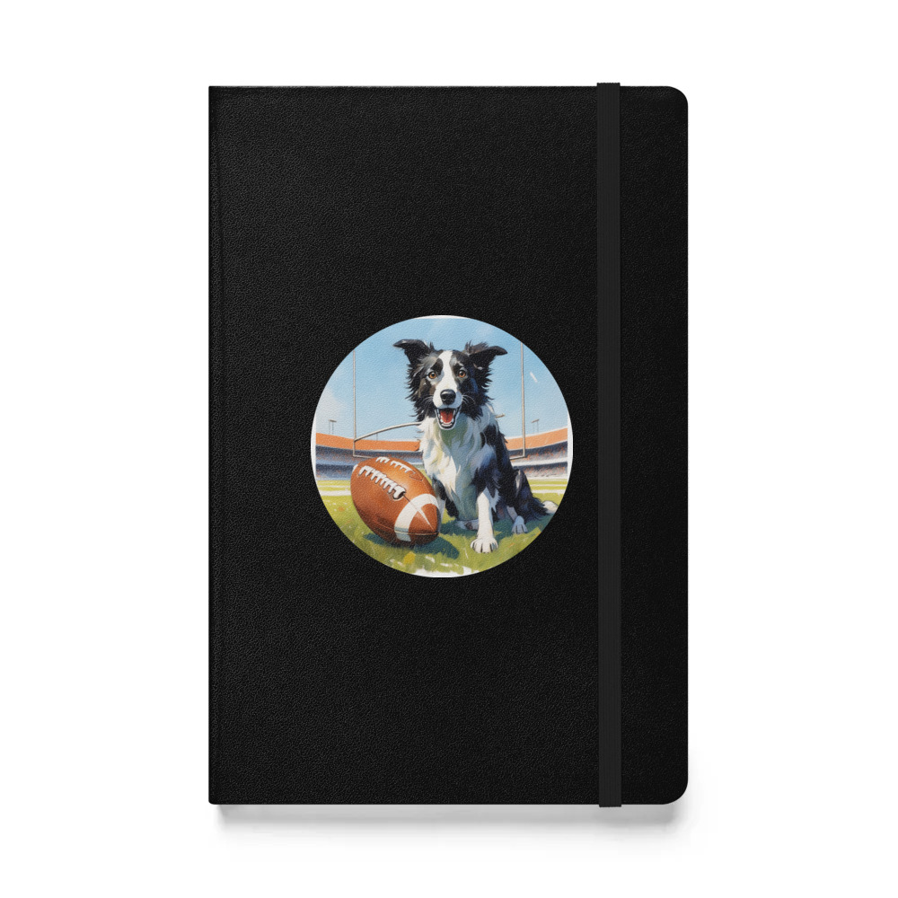 PugMug Custom Border Collie Hardcover Bound Notebook