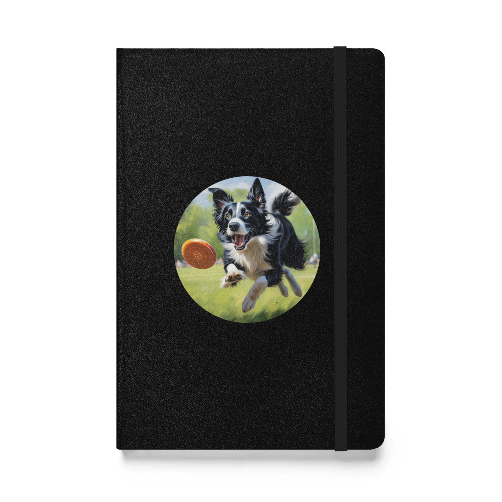 PugMug Custom Border Collie Hardcover Bound Notebook