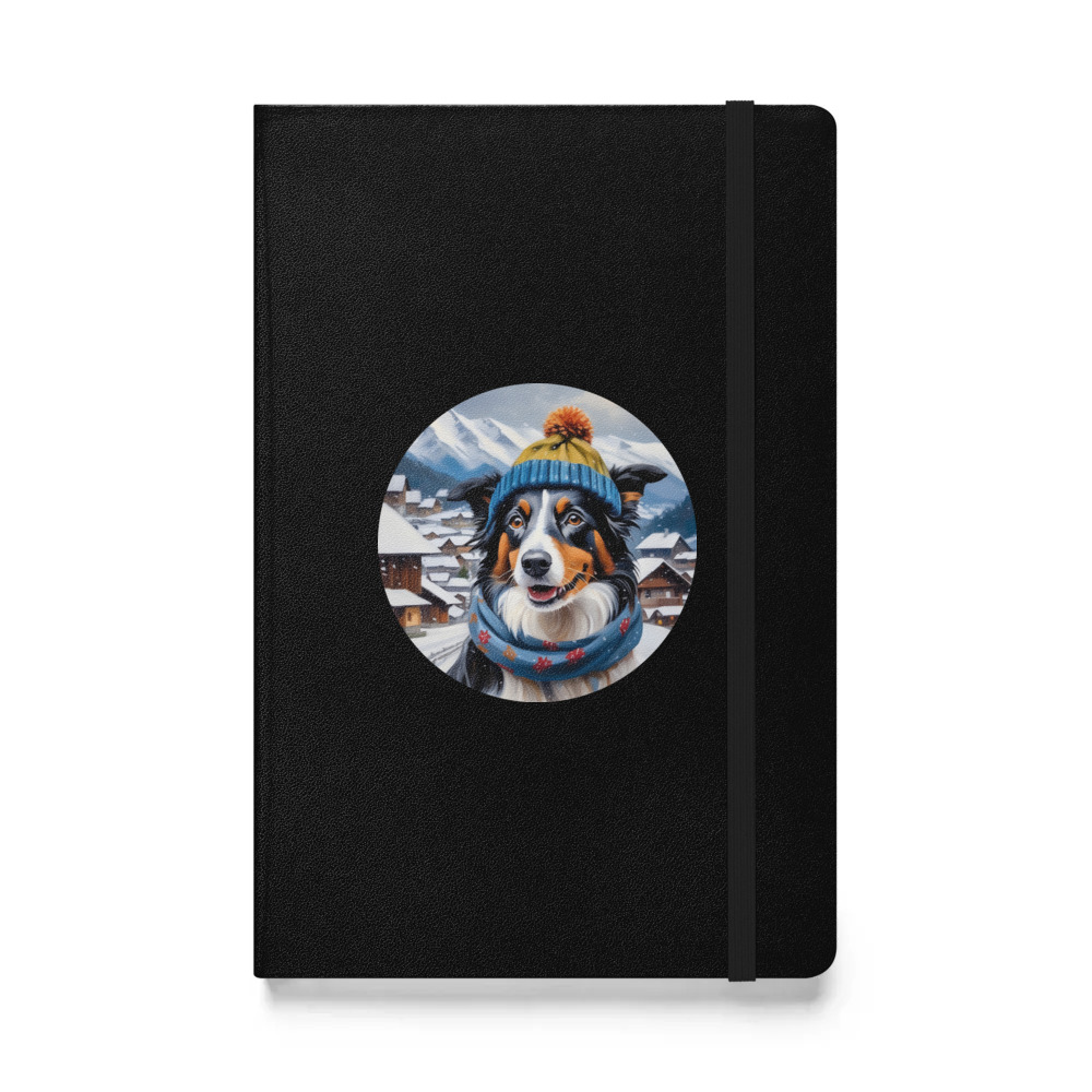 PugMug Custom Border Collie Hardcover Bound Notebook