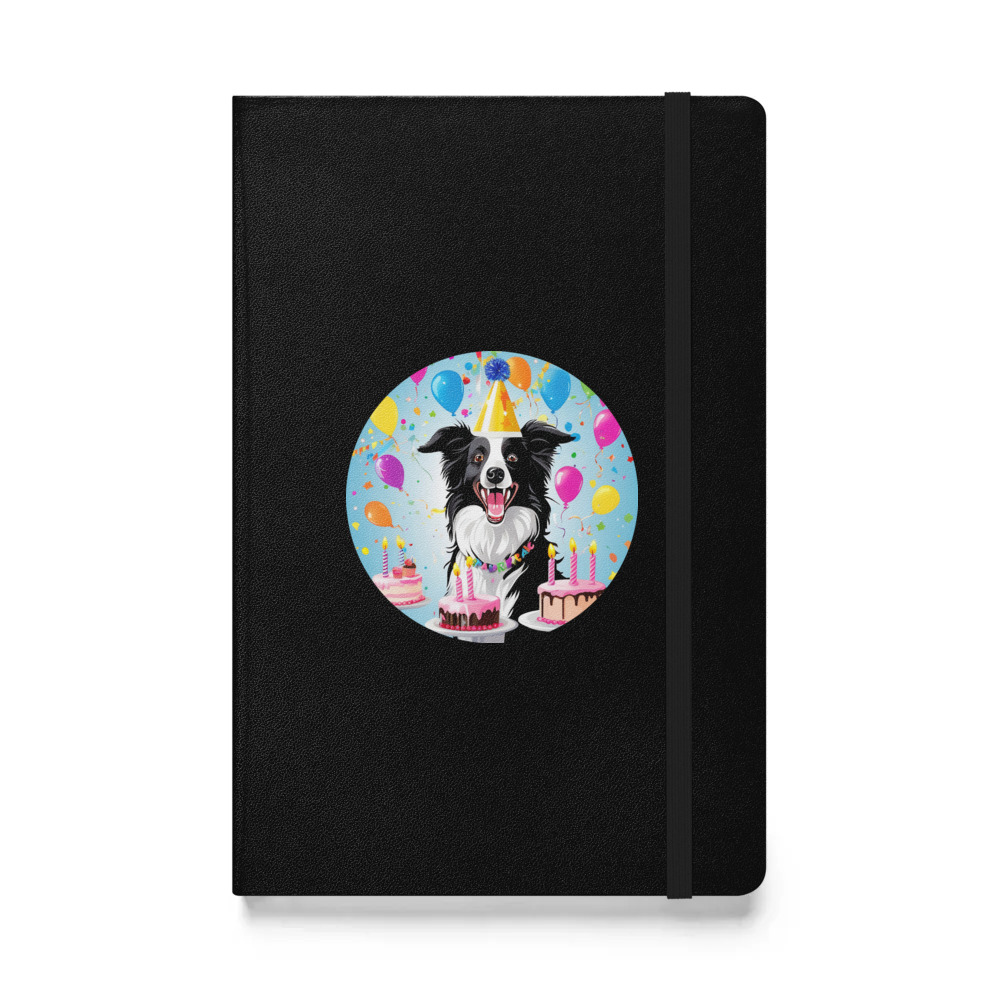 PugMug Custom Border Collie Hardcover Bound Notebook