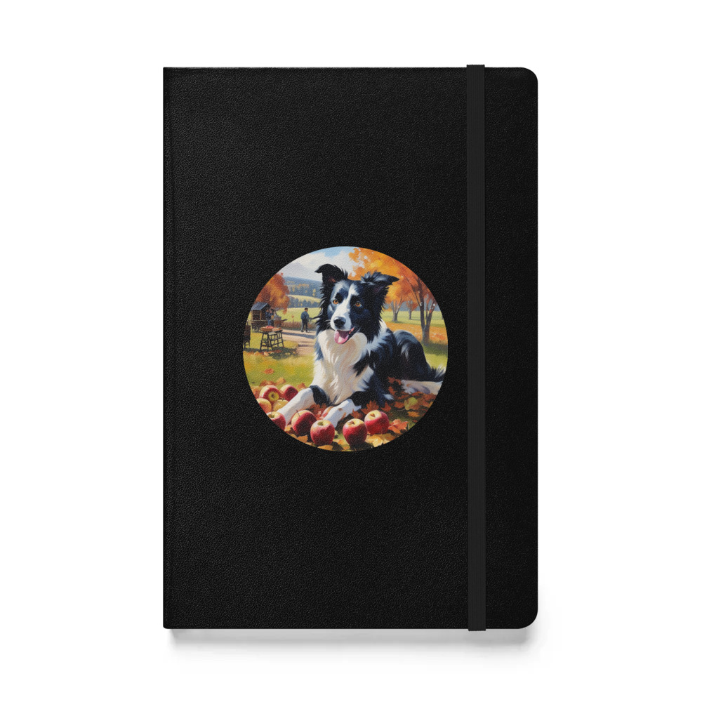 PugMug Custom Border Collie Hardcover Bound Notebook