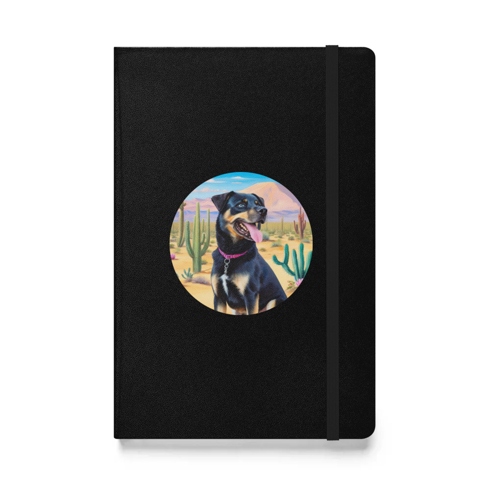 PugMug Custom Blue Hardcover Bound Notebook