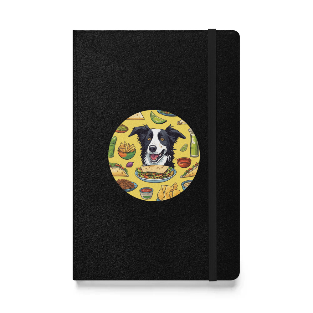 PugMug Custom Border Collie Hardcover Bound Notebook