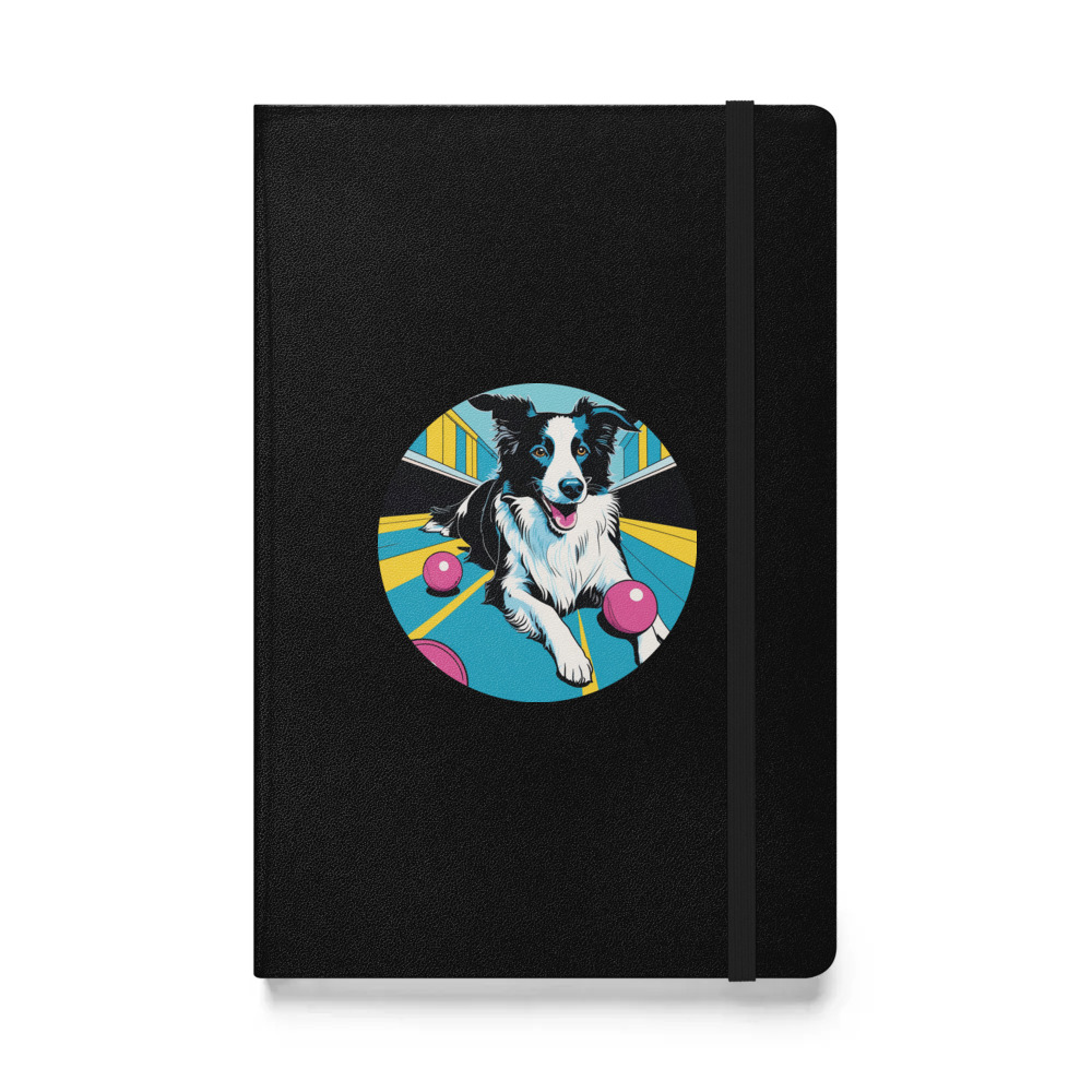 PugMug Custom Border Collie Hardcover Bound Notebook