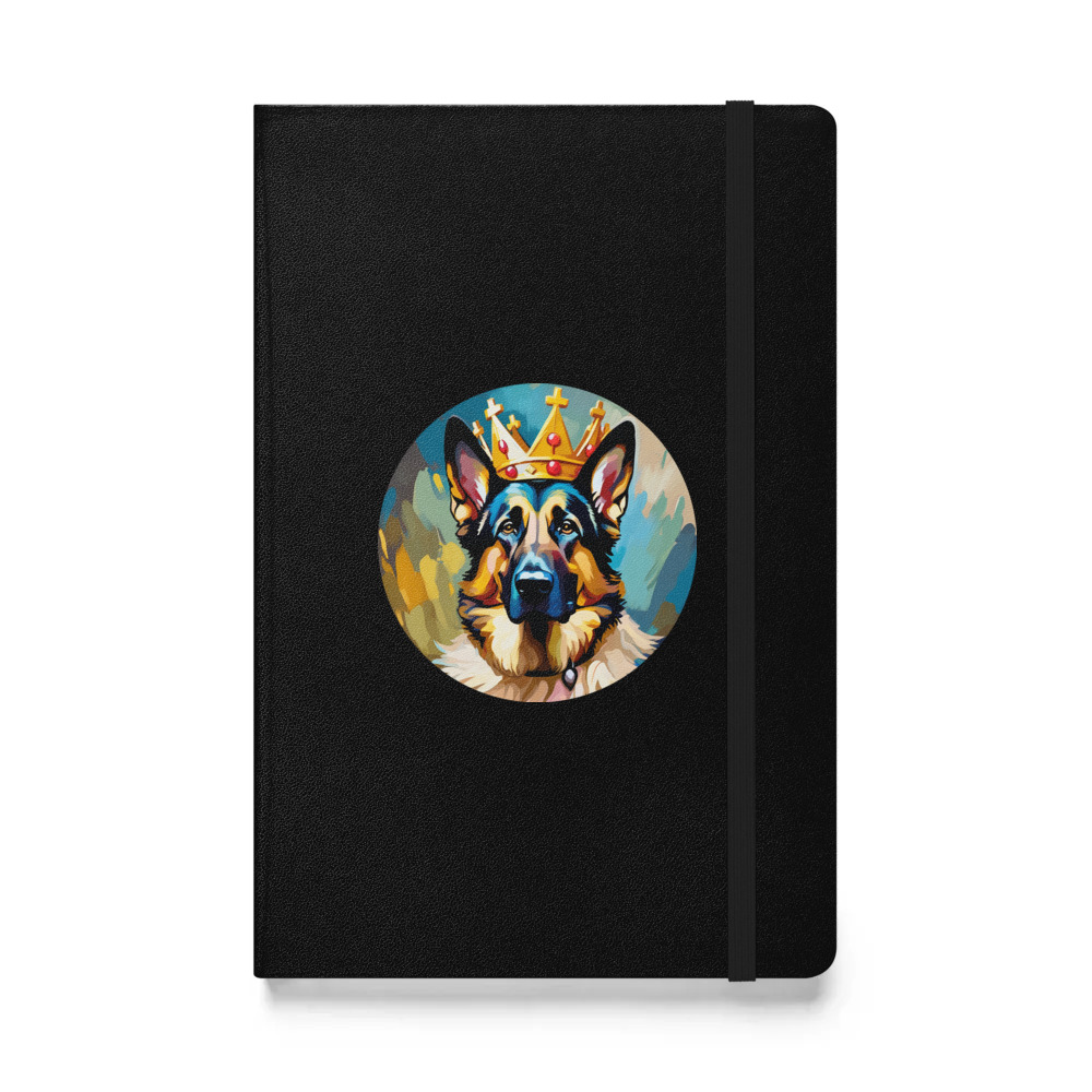 PugMug Custom German Shepherd Dog Hardcover Bound Notebook