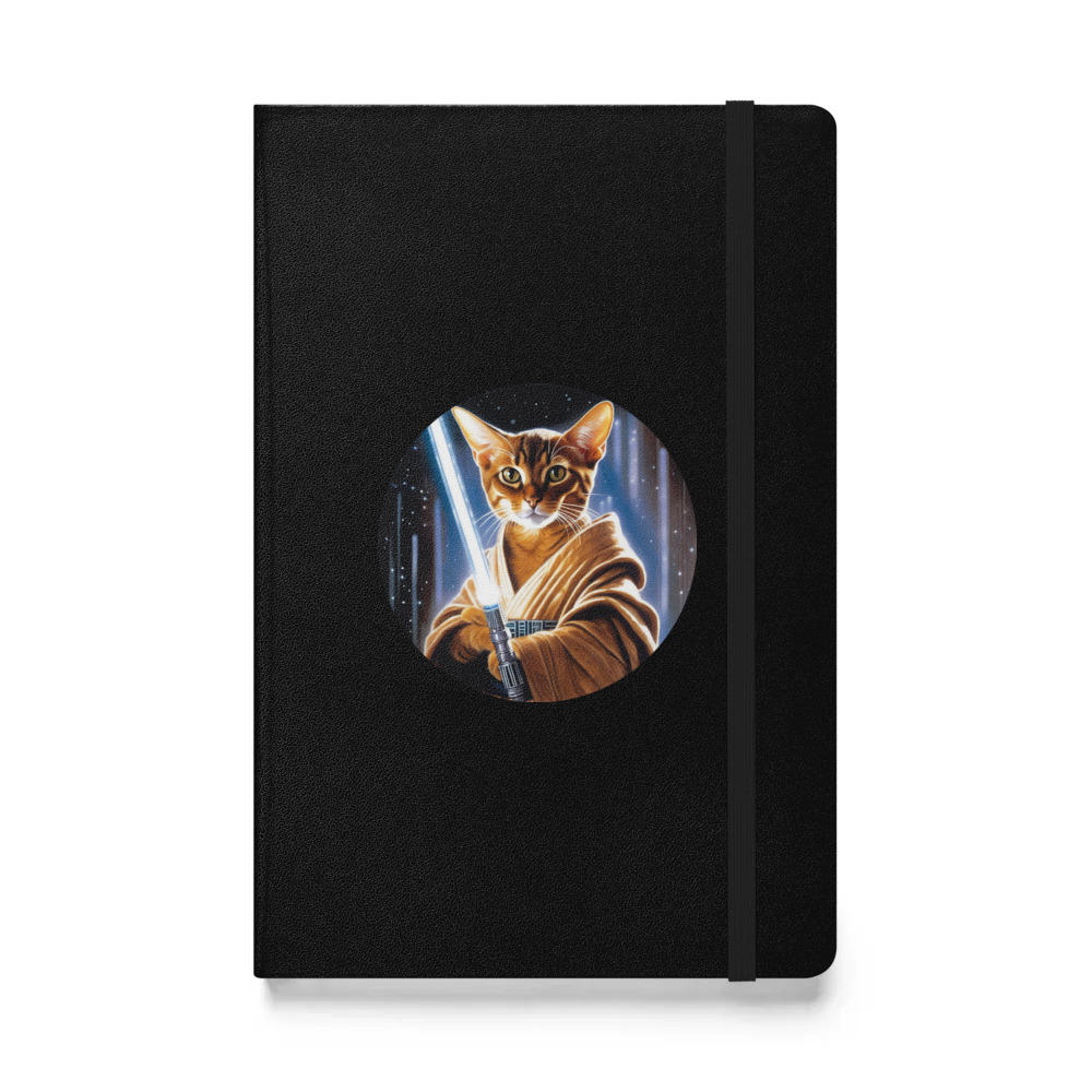 PugMug Custom Tabby Abyssinian Cat Hardcover Bound Notebook