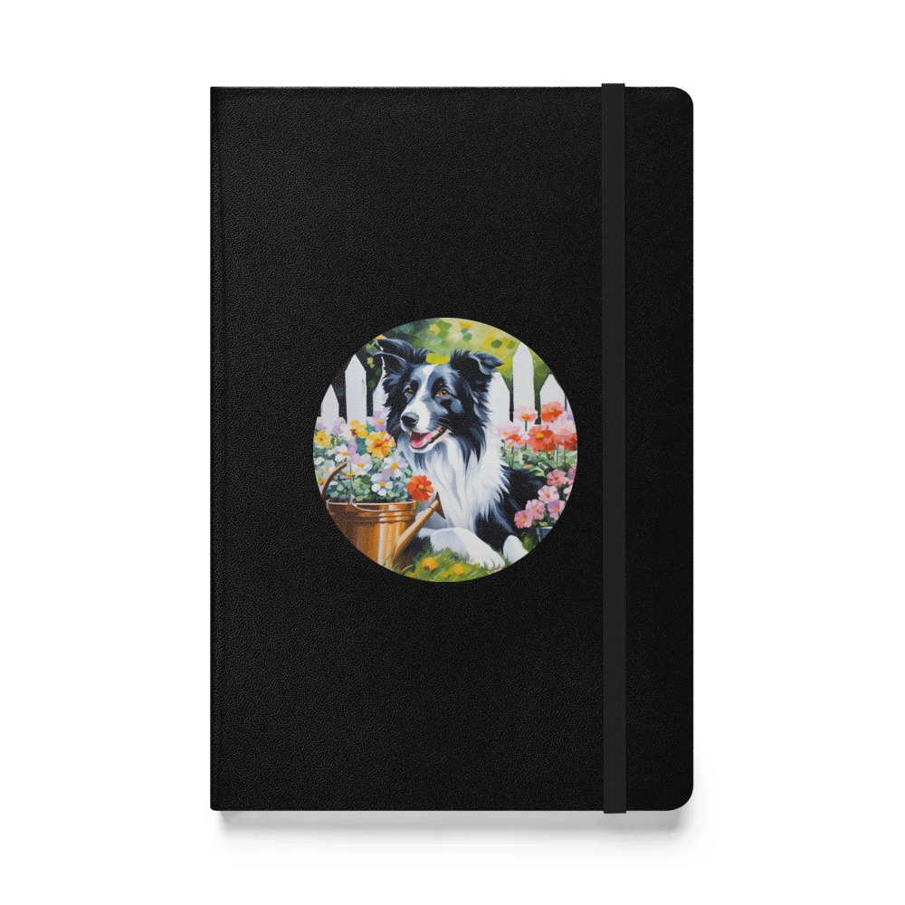 PugMug Custom Border Collie Hardcover Bound Notebook