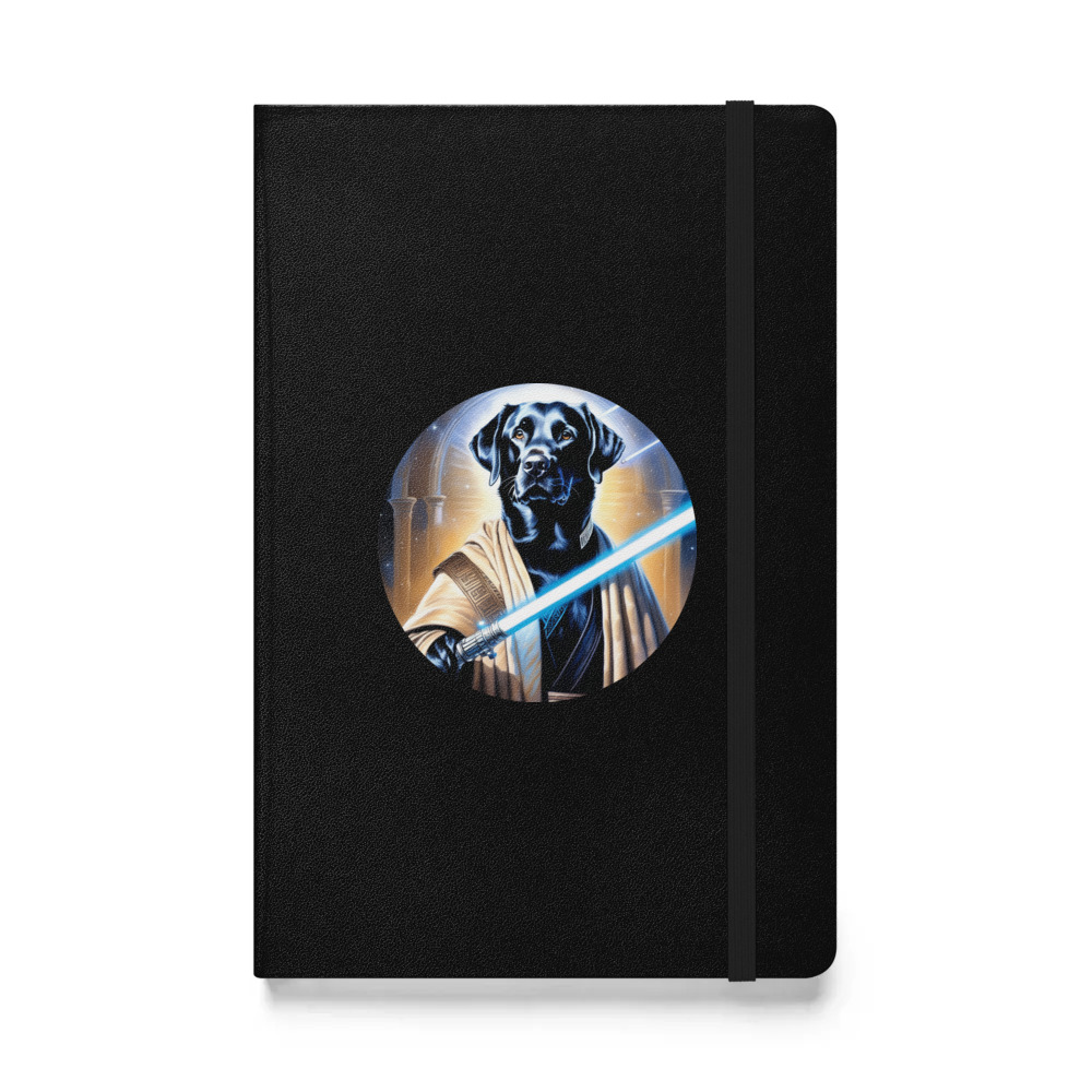 PugMug Custom Black Labrador Retriever Hardcover Bound Notebook
