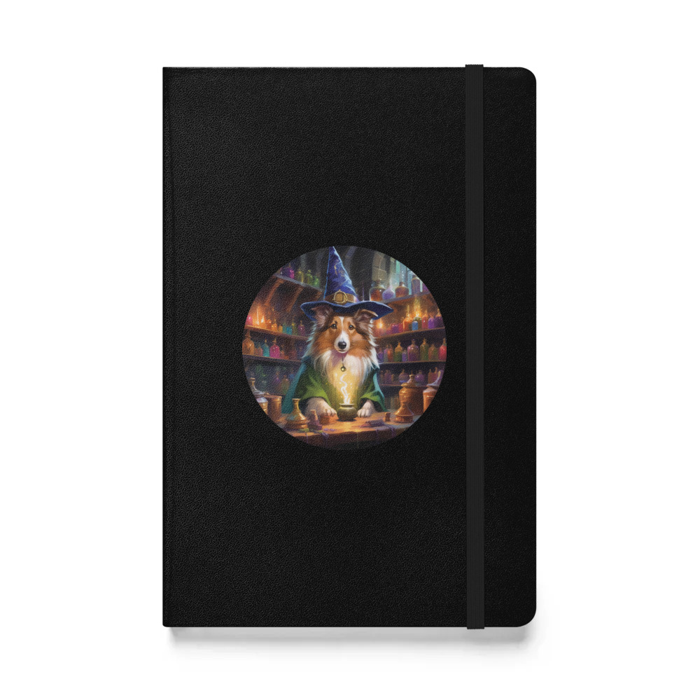 PugMug Custom Shetland Sheepdog Hardcover Bound Notebook