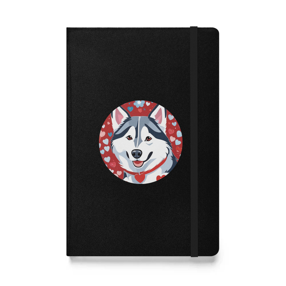 PugMug Custom Siberian Husky Hardcover Bound Notebook