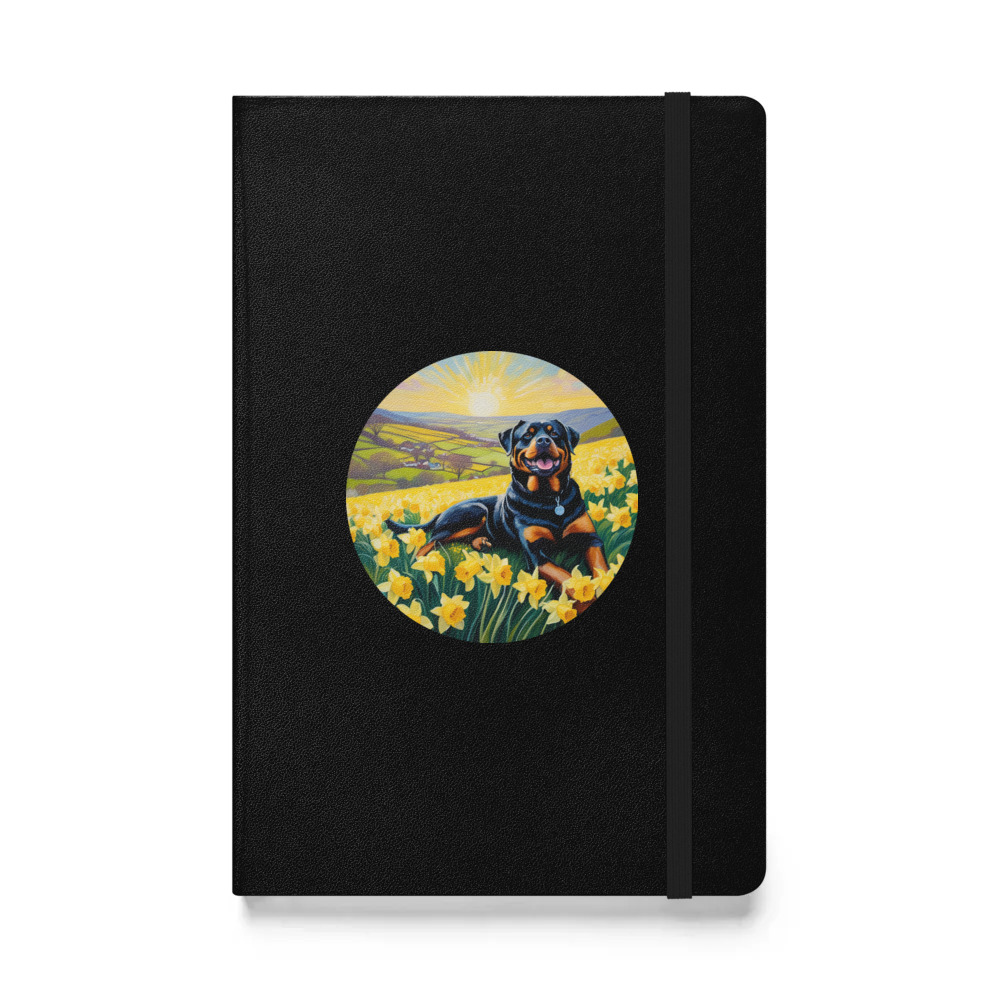 PugMug Custom Rottweiler Hardcover Bound Notebook