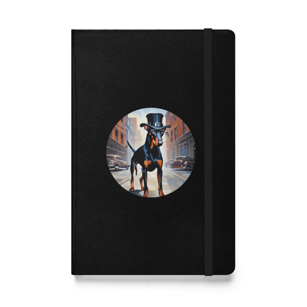 PugMug Custom Doberman Pinscher Hardcover Bound Notebook