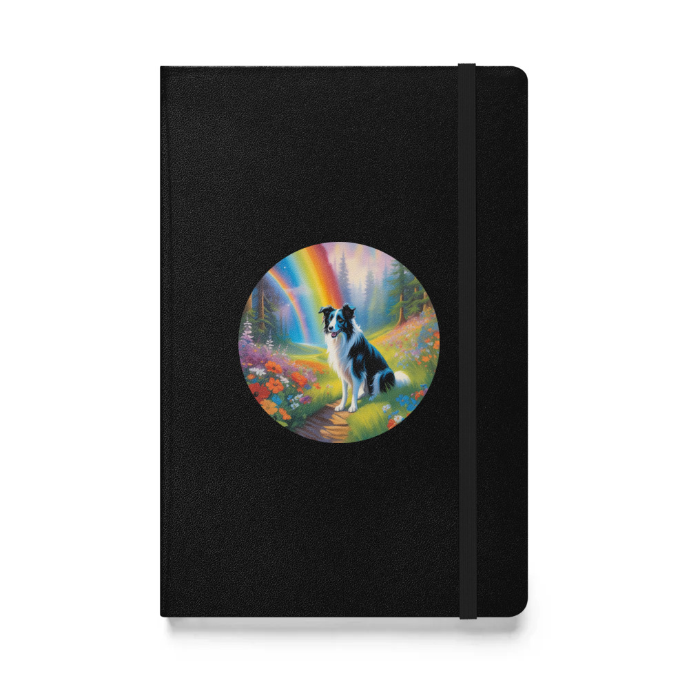 PugMug Custom Border Collie Hardcover Bound Notebook