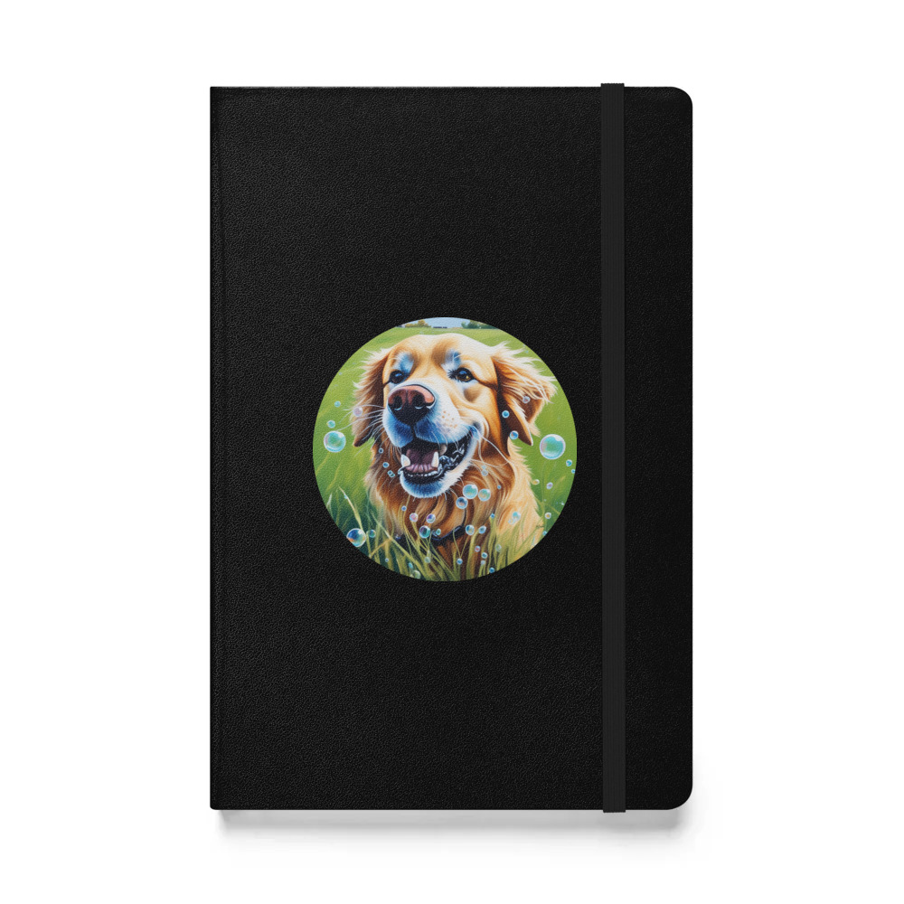 PugMug Custom Golden Retriever Hardcover Bound Notebook