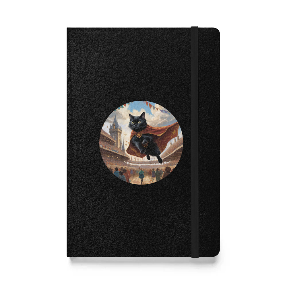PugMug Custom Black Ragdoll Cat Hardcover Bound Notebook