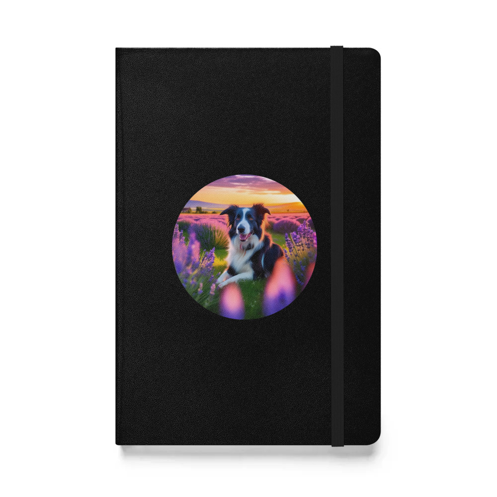 PugMug Custom Border Collie Hardcover Bound Notebook