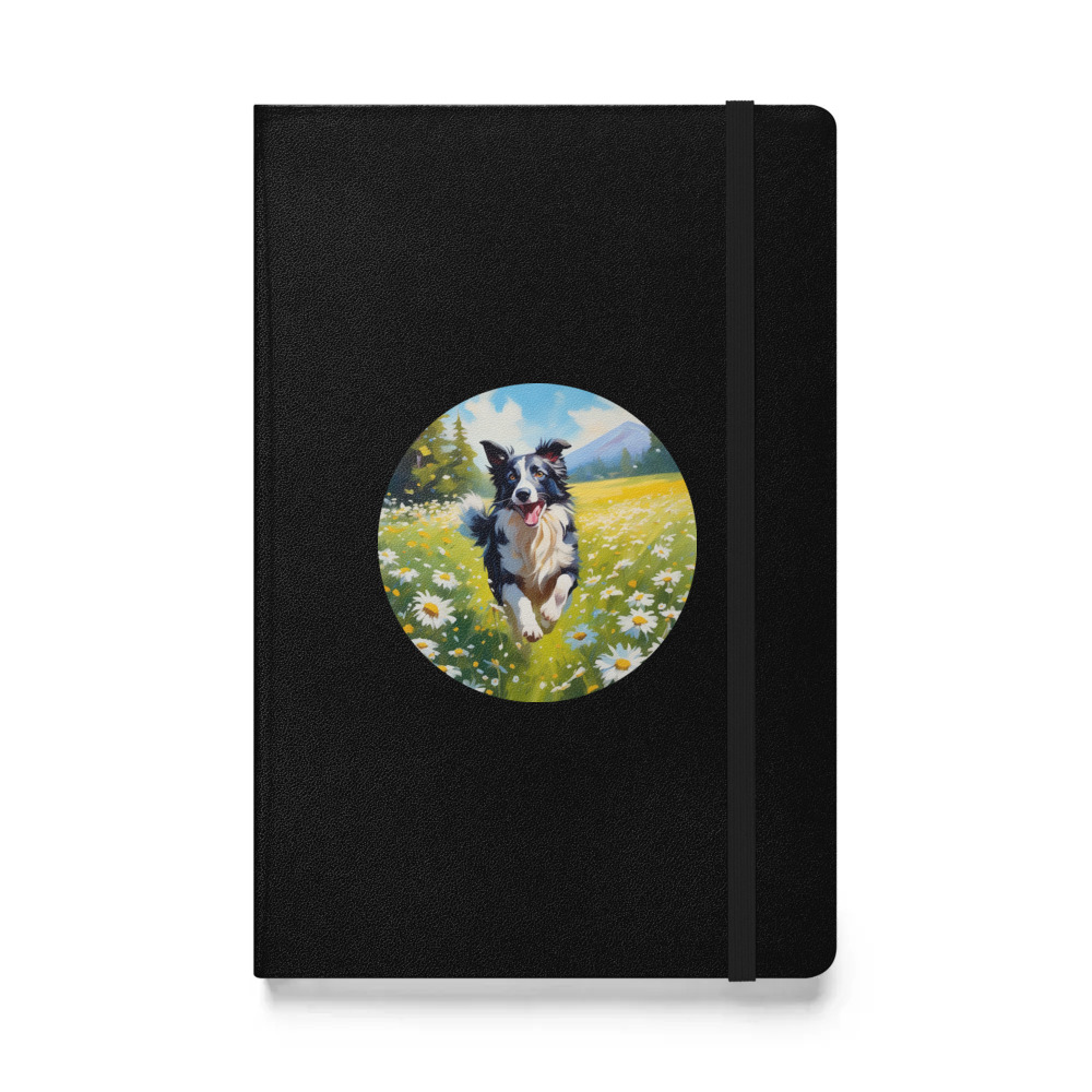 PugMug Custom Border Collie Hardcover Bound Notebook
